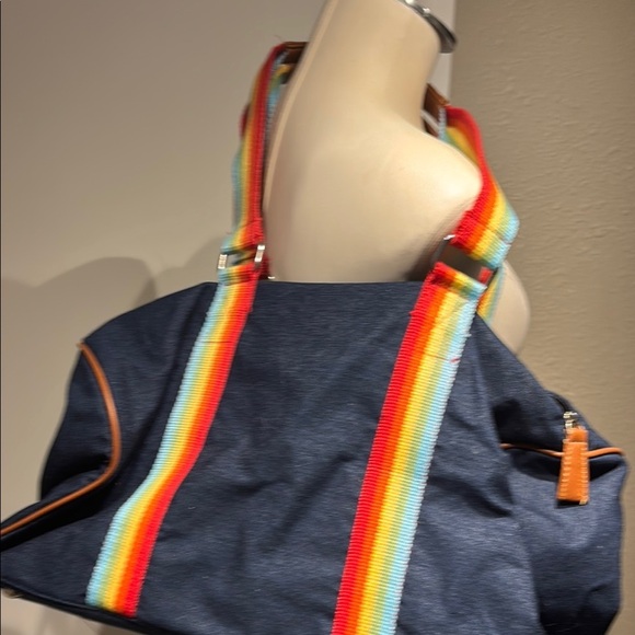 Rainbow pride theme Strap Denim Travel Bag tote - Picture 13 of 13